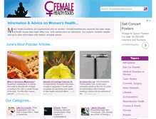 Tablet Screenshot of femalehealthissues.co.uk